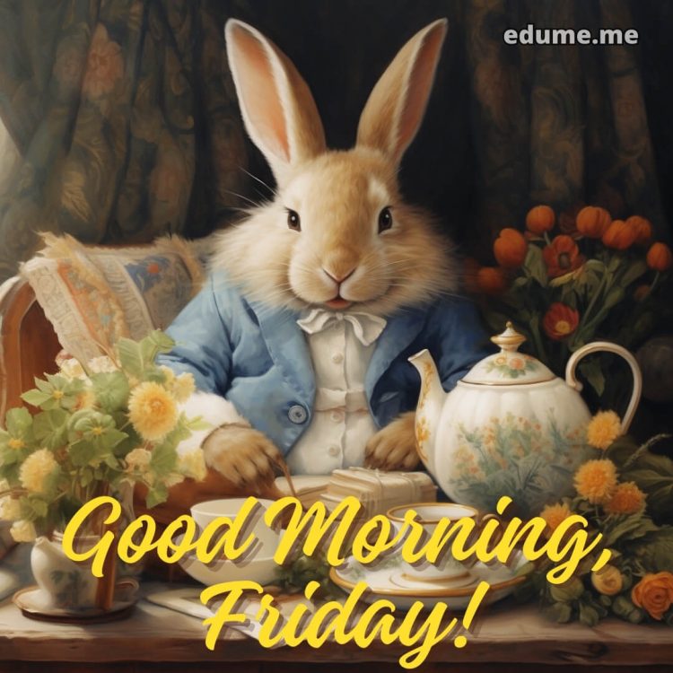 Good morning friday images for whatsapp picture bunny gratis