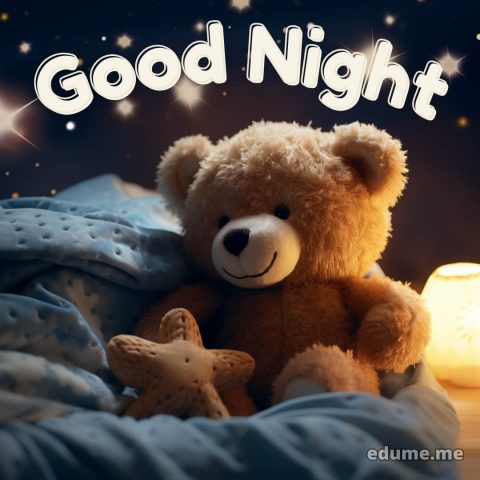 Good night whatsapp picture teddy bear gratis