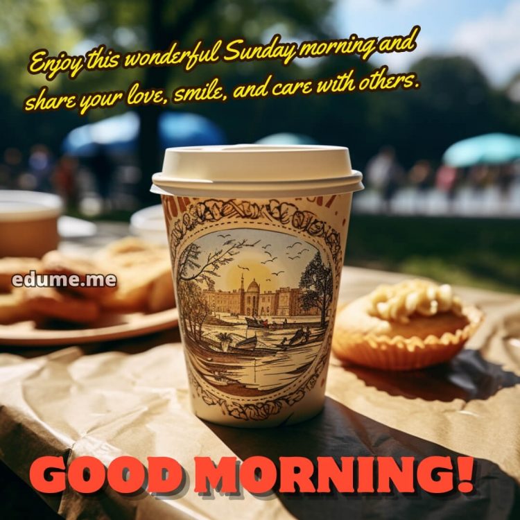 Whatsapp good morning sunday picture coffee gratis