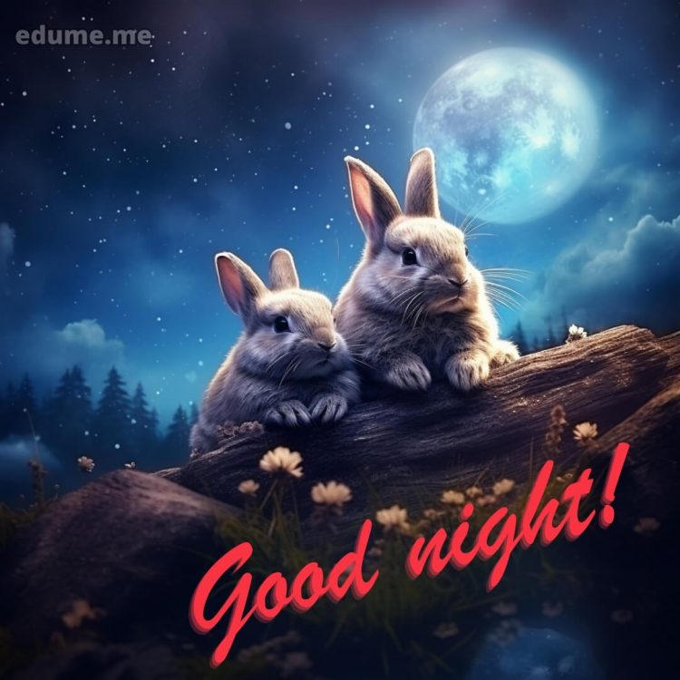 Whatsapp images good night picture bunnies gratis