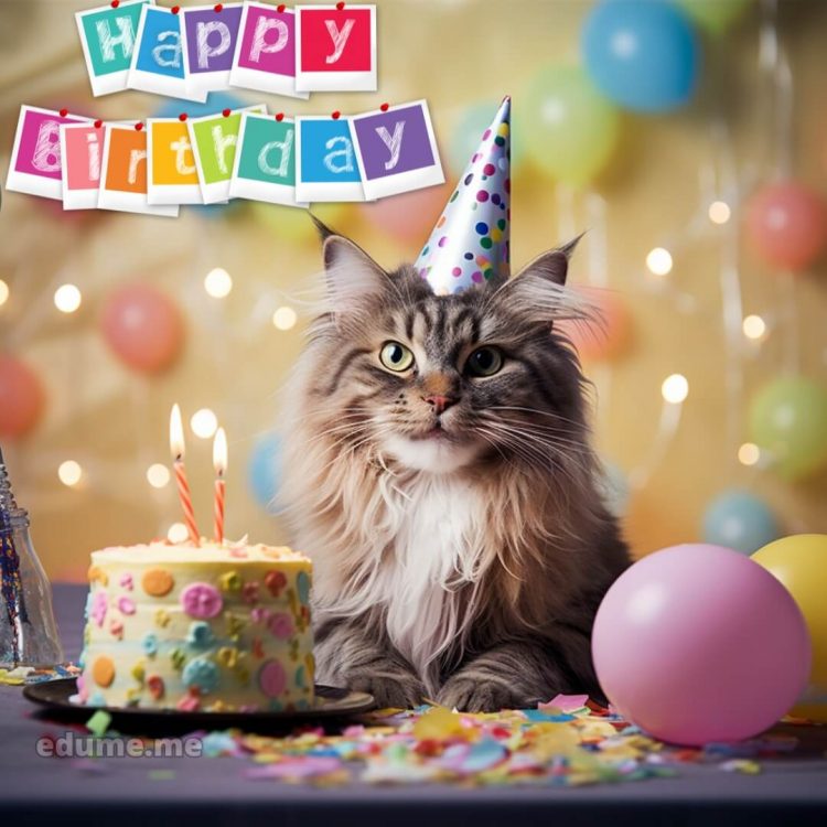 Cat Birthday cards picture cat gratis