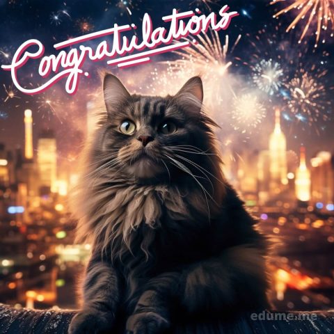 Cat cards picture fireworks gratis