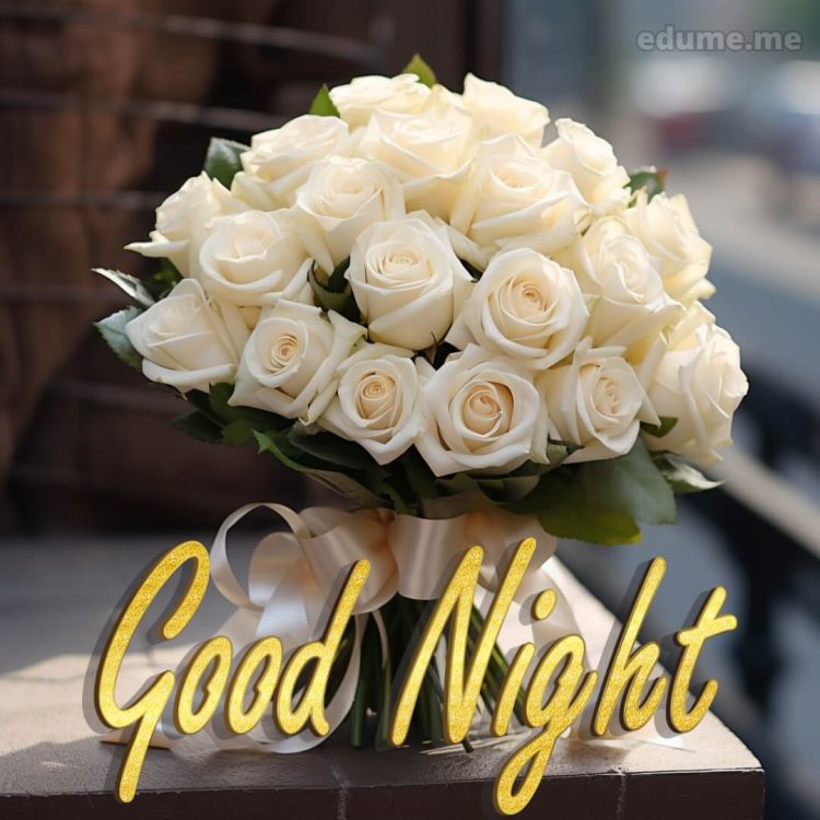 Rose good night picture beautiful bouquet gratis