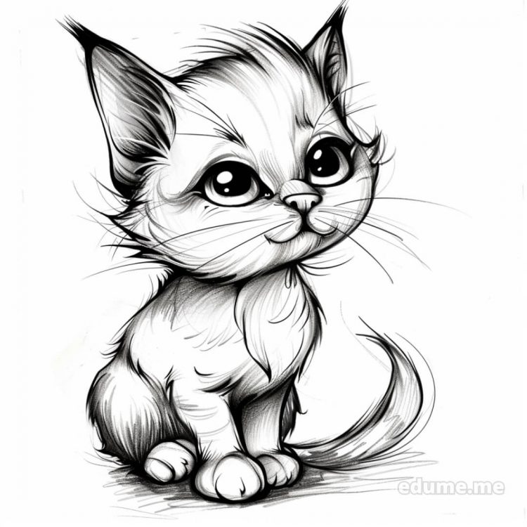 Cat images drawing picture cute cat gratis