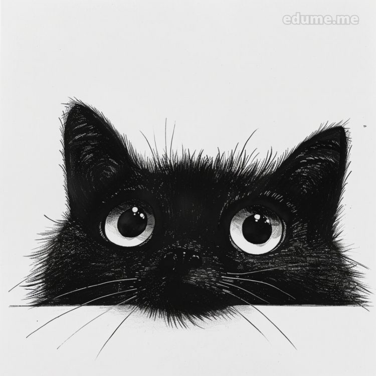 Cat images drawing picture black cat gratis