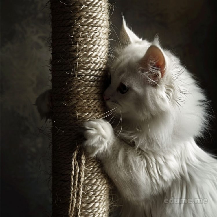 Cute cat images picture scratching post gratis