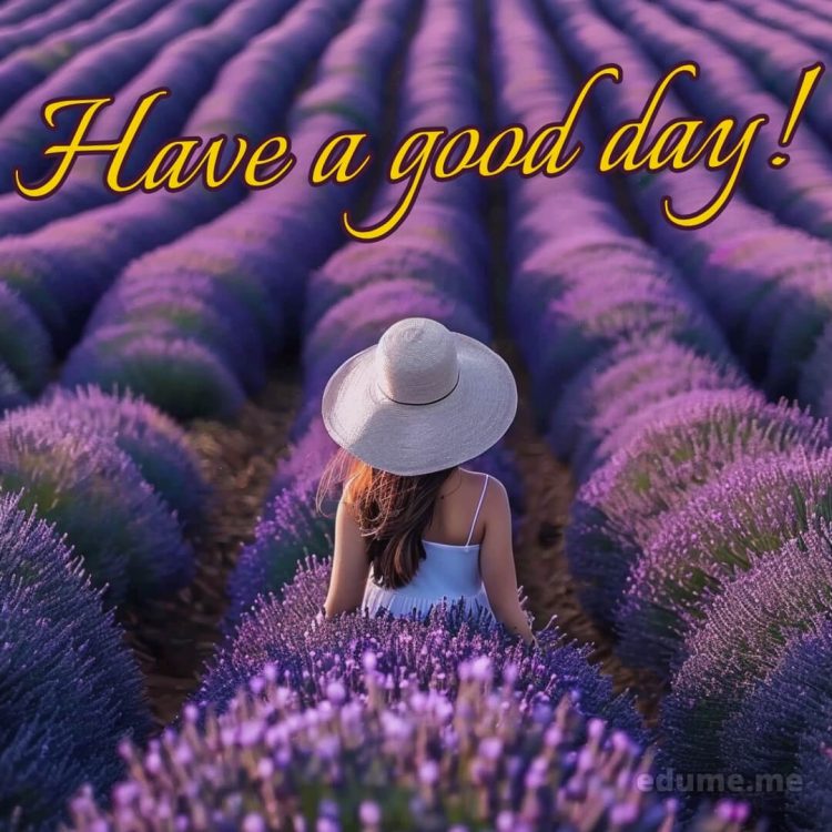 Good day wishes picture lavender gratis
