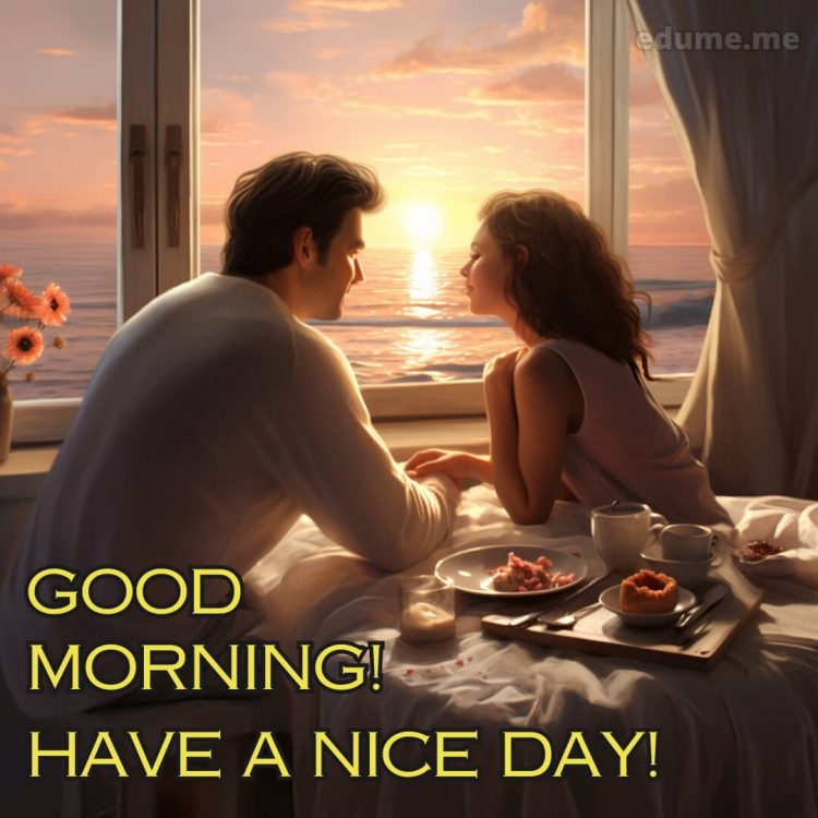 Good morning have a nice day picture couple gratis