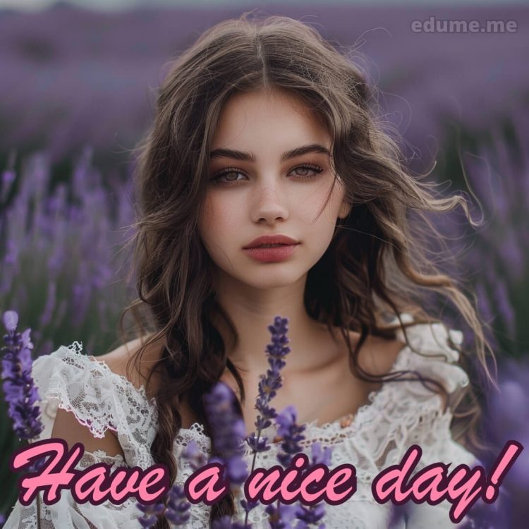 Have a good day picture girl gratis